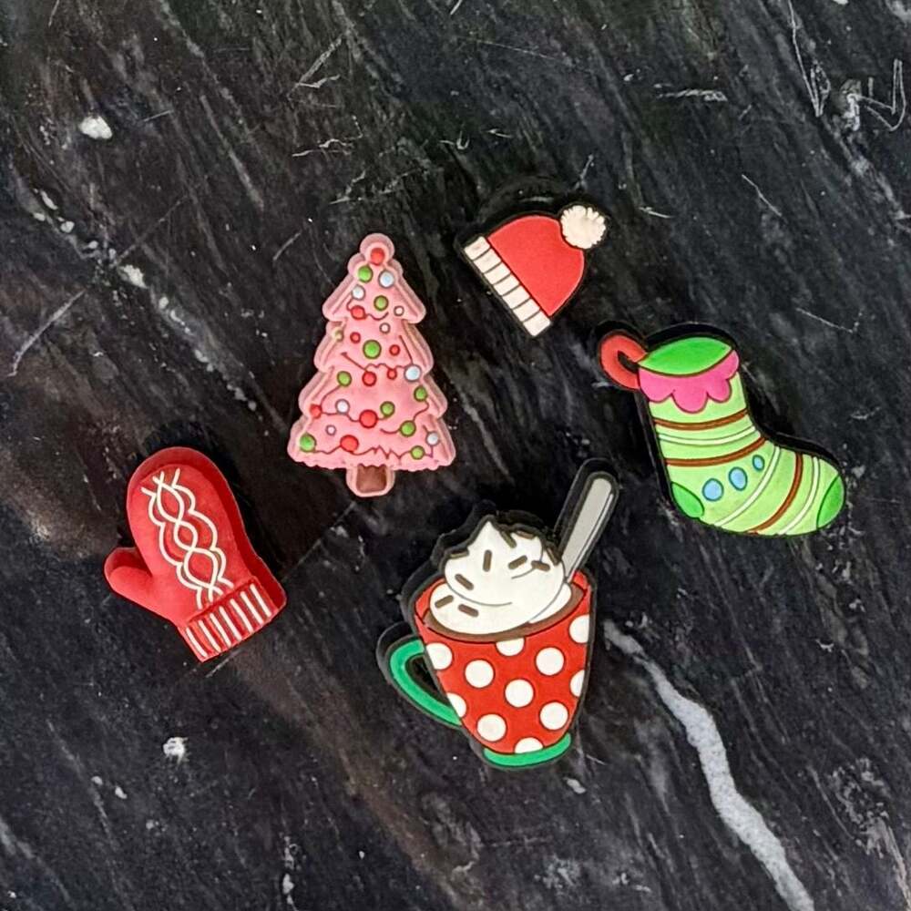 Crocs Jibbitz Christmas Holiday Shoe Charm Set (5-Piece)